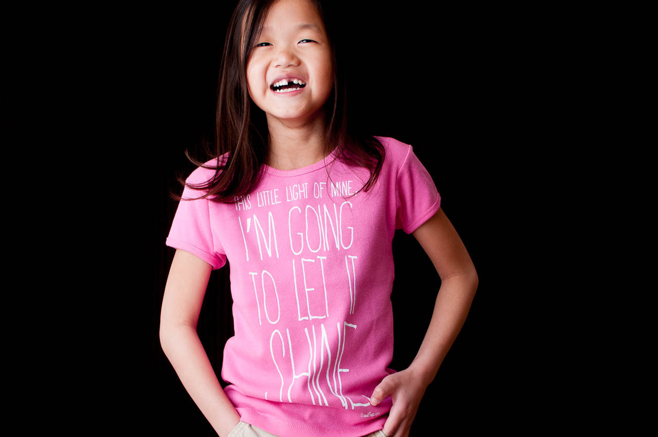 This Little Light of Mine Girls Pink T-shirt