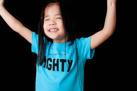 I Am Mighty Turquoise Toddler T-Shirt